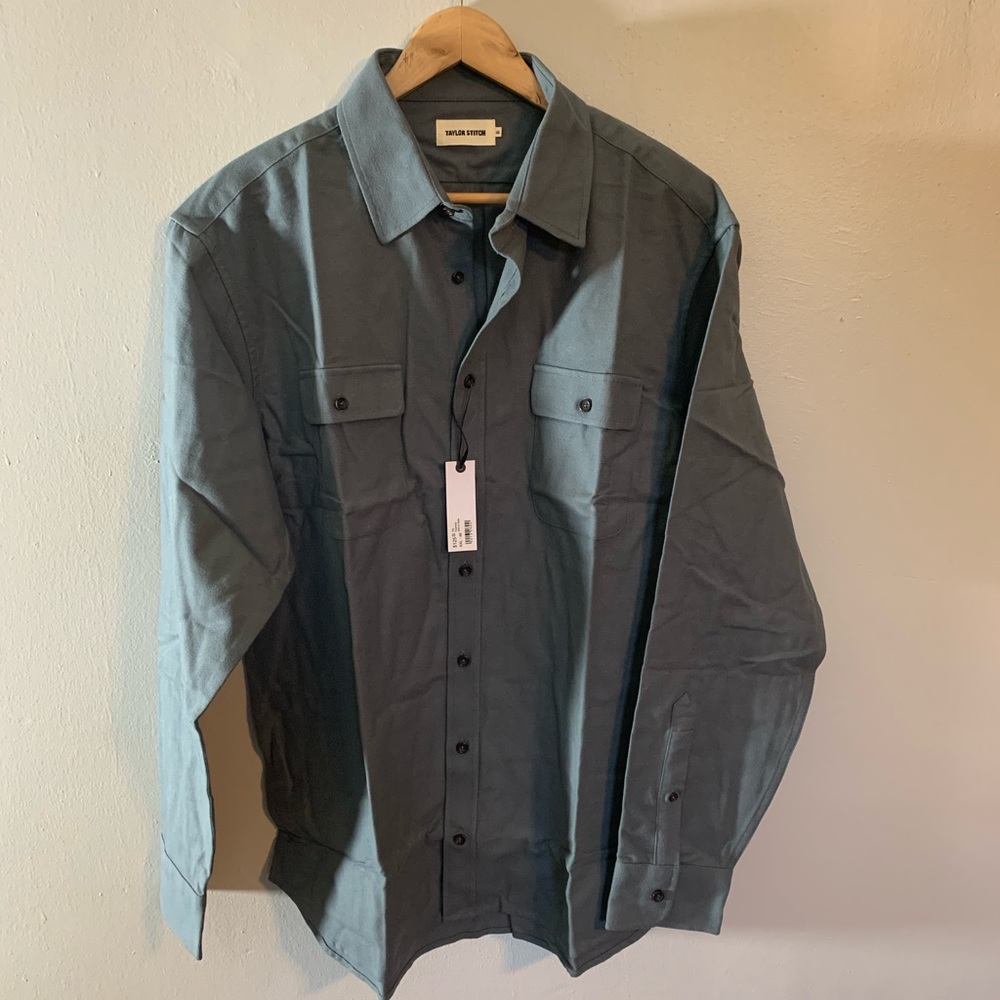 Taylor Stitch The Yosemite Shirt in Slate XXL (46). NWT